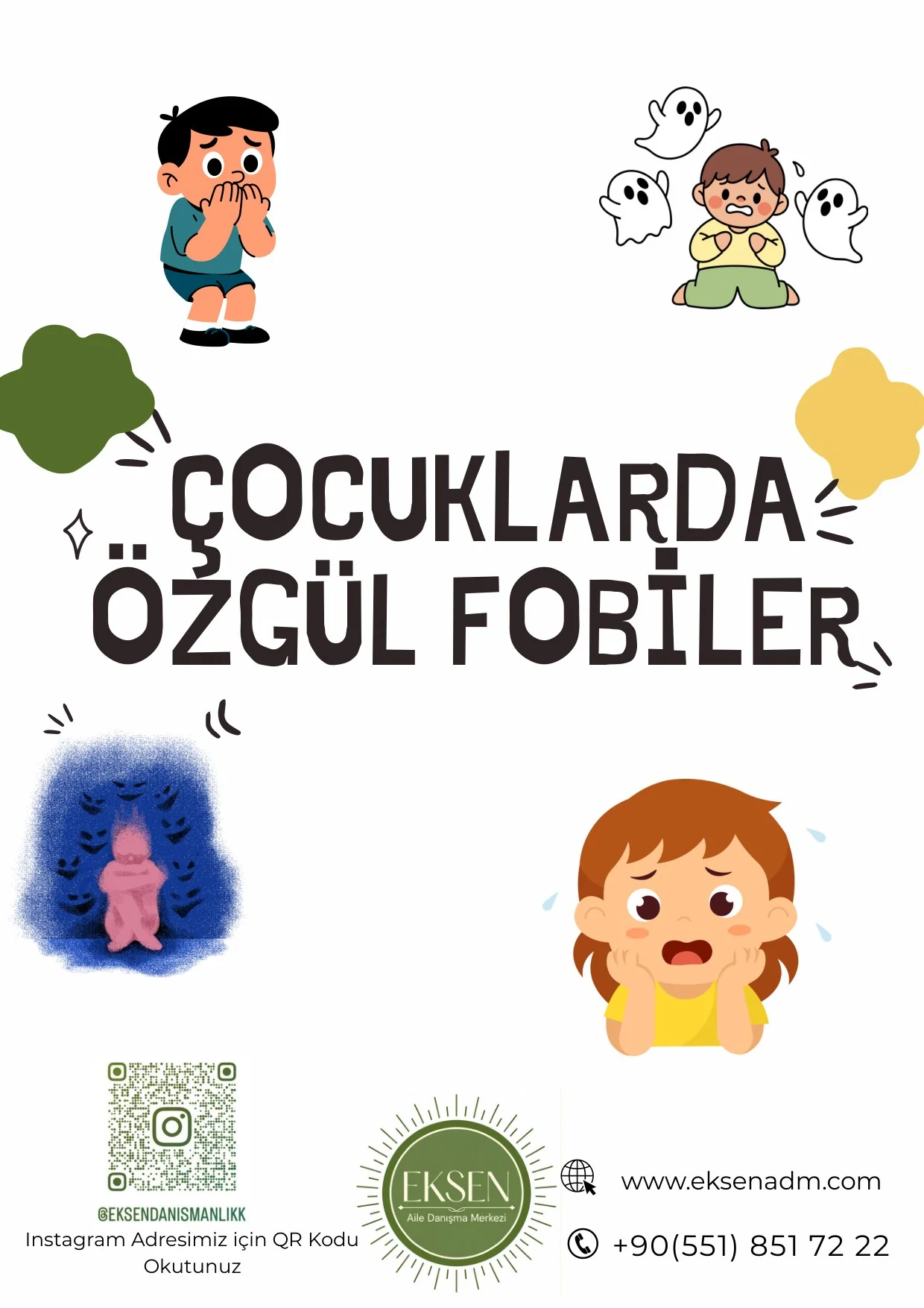 Çocuklarda özgül fobiler başlıklı Eksen bilgilendirme çalışması